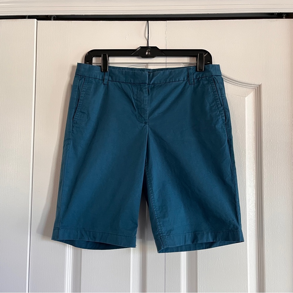 J. Crew Teal blue shorts Size 6 (10” inseam)